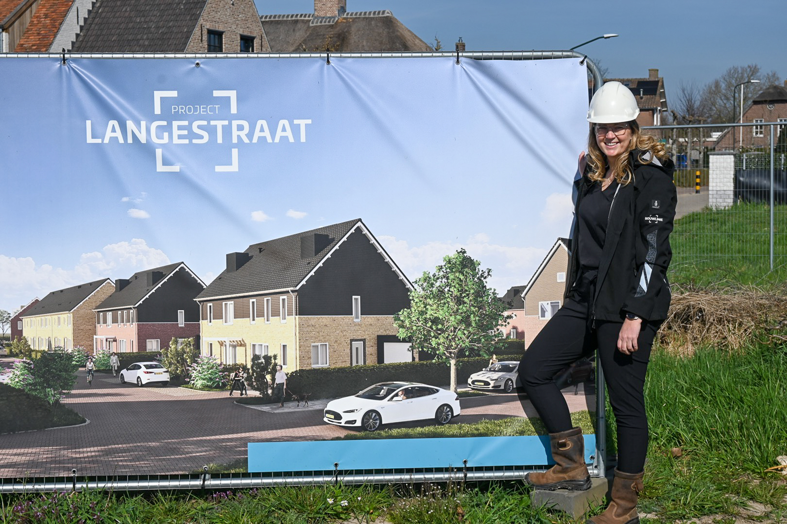 Langestraat alle seinen staan op groen